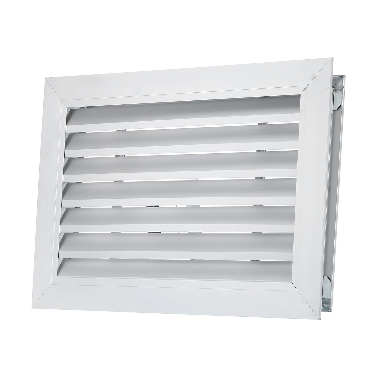 PATIKIL Door Air Vent Cover, 16 x 10 Inch, Aluminum Grille Ventilation Cover, Louvered Door Vent Grille, for Cabinet Wardrobe Door, Silver Tone