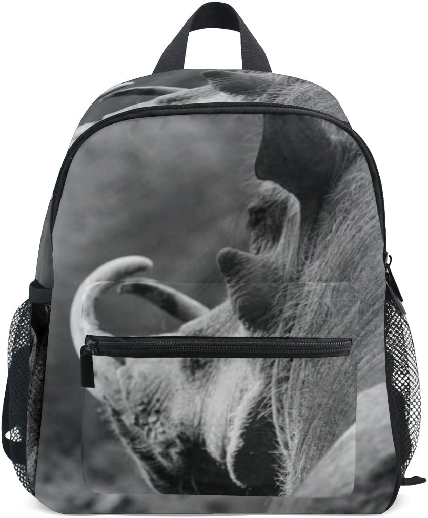 Kids Backpack Rucksack Wild Rhino Schoolbag for Children Preschool Boys Girls Toddlers