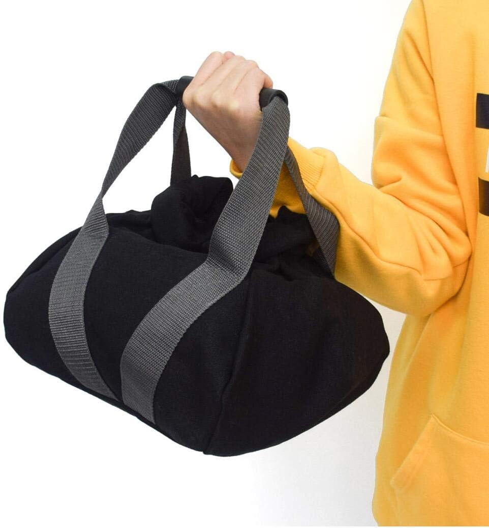 HALAWAKA Weightlifting Training Sandbag Kettlebell Sandbag, Adjustable Canvas Soft Sand Bag with Handles, Weightlifting Dumbbell for Home Training,Fitness,Yoga Workout