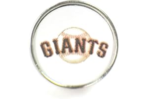 Snap Jewelry Fashion MLB Logo San Francisco Giants 18MM - 20MM Jewlery Snap Charm