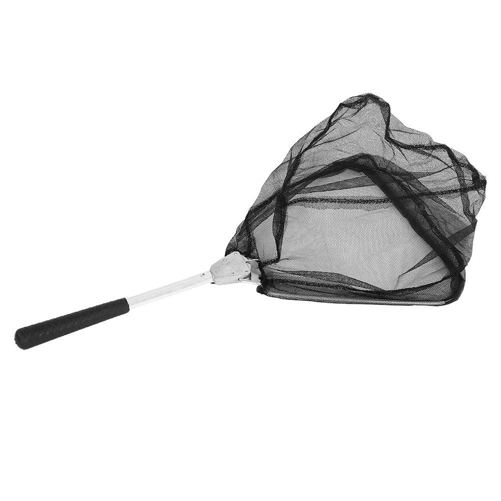 Alomejor Fly Fishing Triangle Landing Net Portable Foldable Net Nylon Fishing Net
