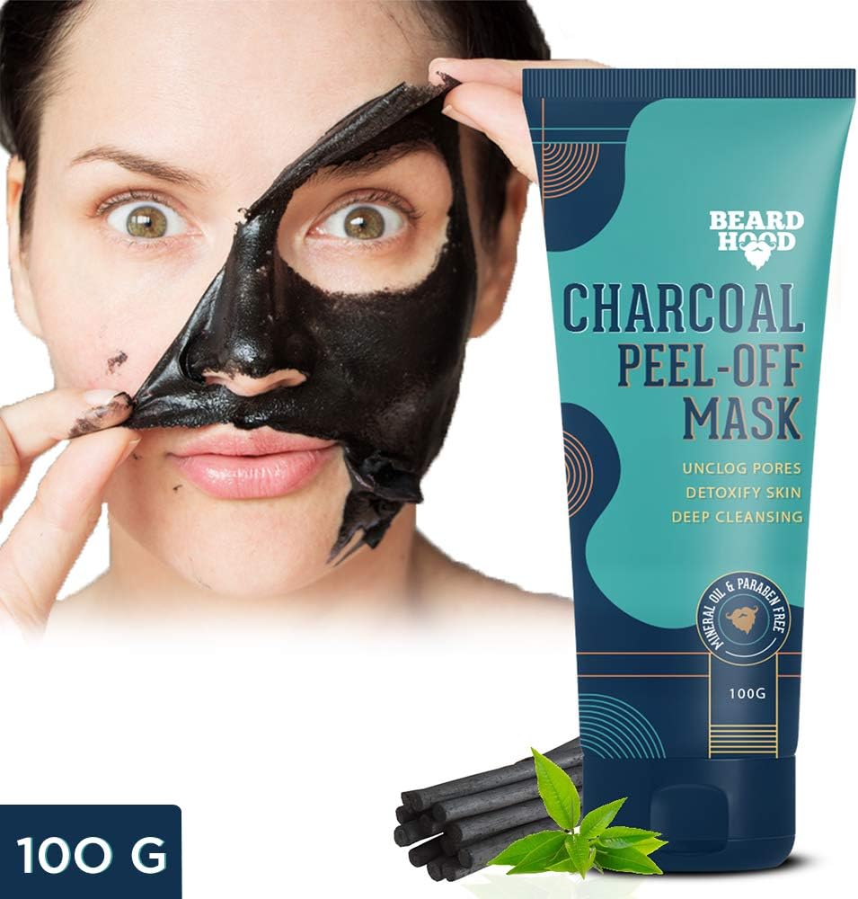 Beardhood Charcoal Peel-Off Mask, 100g