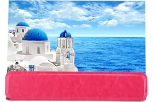 ciciglow 12'' Phone Screen Magnifier, 3D HD Screen Amplifier,Drawable and Foldable Phone Holder,for All Smart Phones Movie Video Live Broadcast(Black/White/Red)(red)