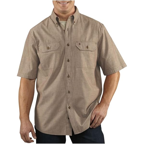 Columbia Men's Wallowa Novelty Short Sleeve Button-Up Shirt - Cotton Blend, Vented Back, Regular Fit - View #9