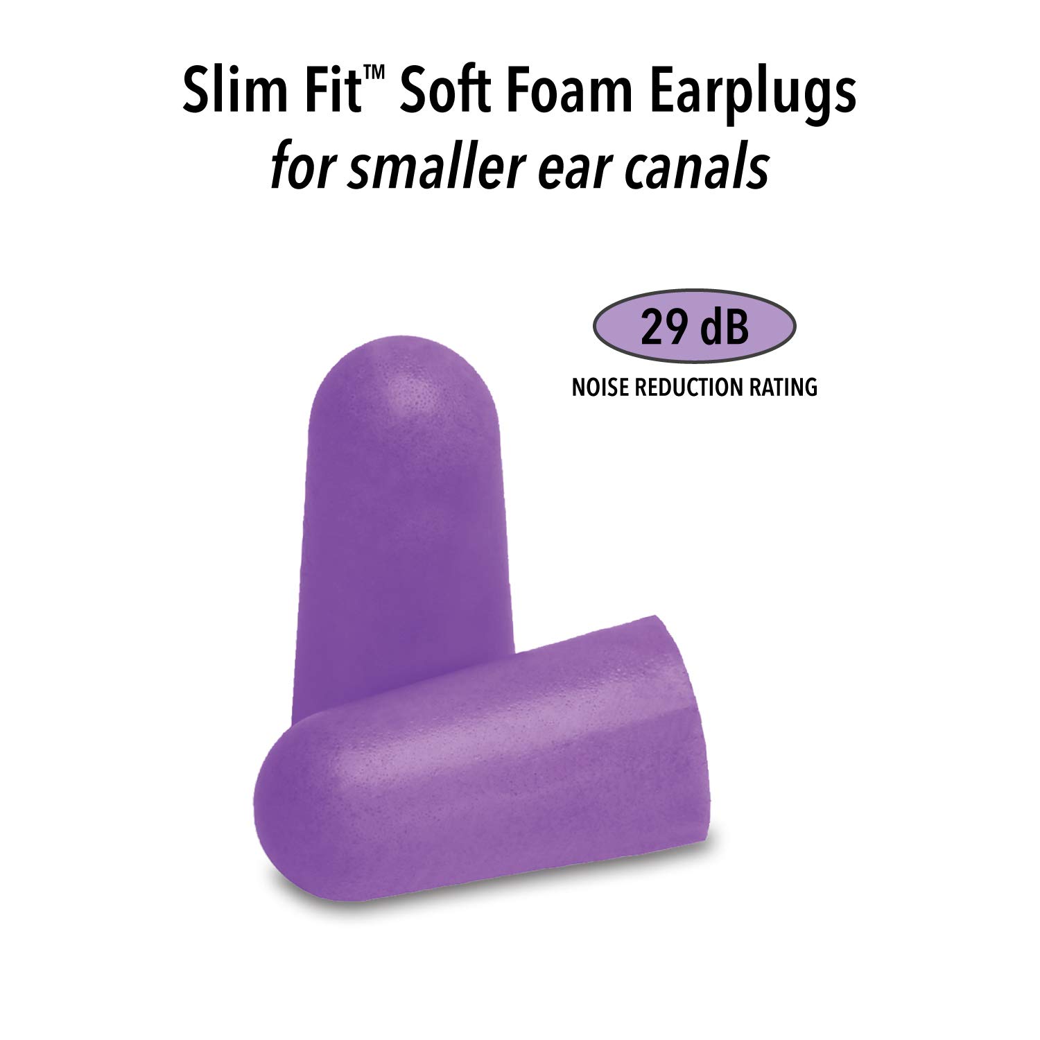 Mack's Slim Fit Soft Foam Earplugs, 50 Pair Small Ear Plugs for