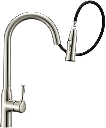 Samodra Kitchen Faucet Brass Sink Faucet With Pull Down Sprayer