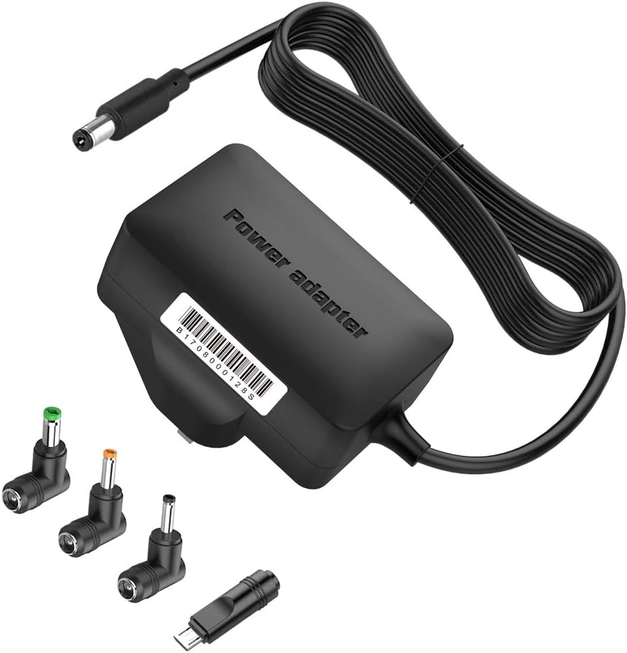 BERLS Universal 5V DC Power Supply, 3A (Compatible with 2.5A / 2A / 1A) Power Lead with Connectors for Led Strips, USB-HUB, Cisco Router, CCTV Camera, Android Tablet and Most 5V Electronic Devices