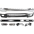 Evan Fischer Bumper Kit for Toyota Tacoma 2001-2004 Front 4WD RWD Chrome Steel Replaces # 52101AD030 TO1002174 52142AD020 TO1066134 52141AD020 TO1067134 52131AD010 TO1006184 8152004080 TO2530140