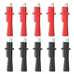 XYRSTOLR 10Pcs 10A Insulated Alligator Clips with