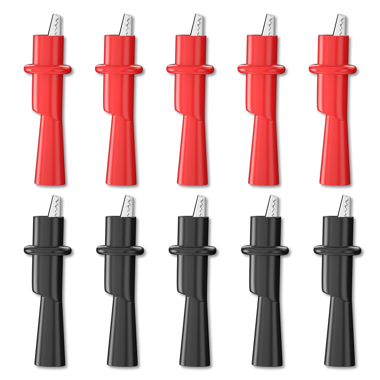 XYRSTOLR 10Pcs 10A Insulated Alligator Clips with