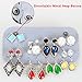 Teamoy Travel Jewelry Organizer Case, Storage Bag Holder for Necklace, Earrings, Rings, Watch and More, High Capacity and Compact,Purple Dots