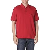 Nautica Mens Classic Fit Short Sleeve Solid Soft Cotton Polo Shirt