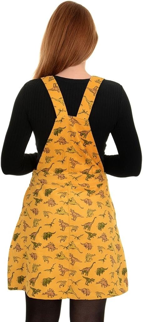 dinosaur dungaree dress