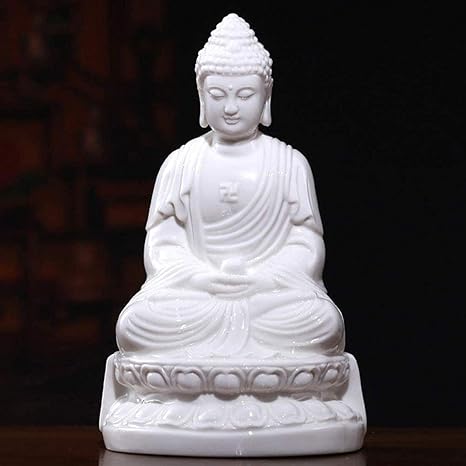 Amazon 置物釈迦牟尼仏像装飾瞑想着席ポーズ彫刻魅力的な穏やかな小さな仏置物家の屋内装飾ギフト 置物 オブジェ オンライン通販