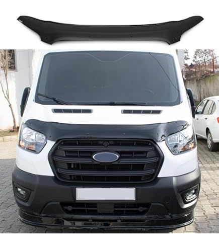thumbnail interactive-video image 1 of JHCHAN Hood Protector For Ford Ranger 2023 2024 2025 Raptor Wildtrak XL XLT XL T9 Accessories, Next Gen Everest Bonnet Guard Scoop Wind Stone Bugflectors Shield Trim ABS Matte Black 1 of 13