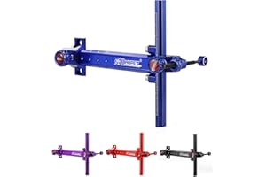 Archery Recurve Bow Sight, SOOHUPET Accessories T Shape Archery Shooting Target Sight Adjustable Bowsight with Optical Fiber Pin Sight for Target Practice