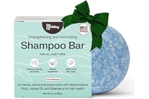 The Earthling Co. Shampoo Bar - Promote Hair Growth, Strengthen & Volumize All Hair Types - Paraben & Sulfate Free formula with Natural, Vegan Ingredients for Dry Hair (Cool Breeze, 3 oz)