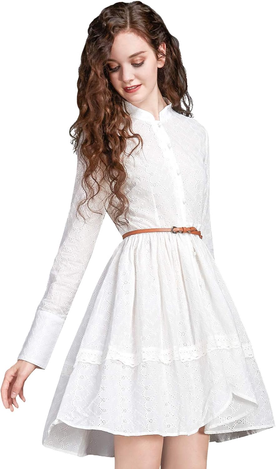 vintage button down dress