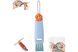 PUSKIU 3 in 1 Lid Cleaning Brushes, Multifunctional Insulation Bottle Cleaner, Silicone Cup Holder Cleaner