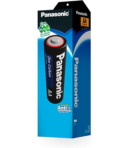 Panasonic Pilha Comum Linha Super Hyper Proteção Antivazamento