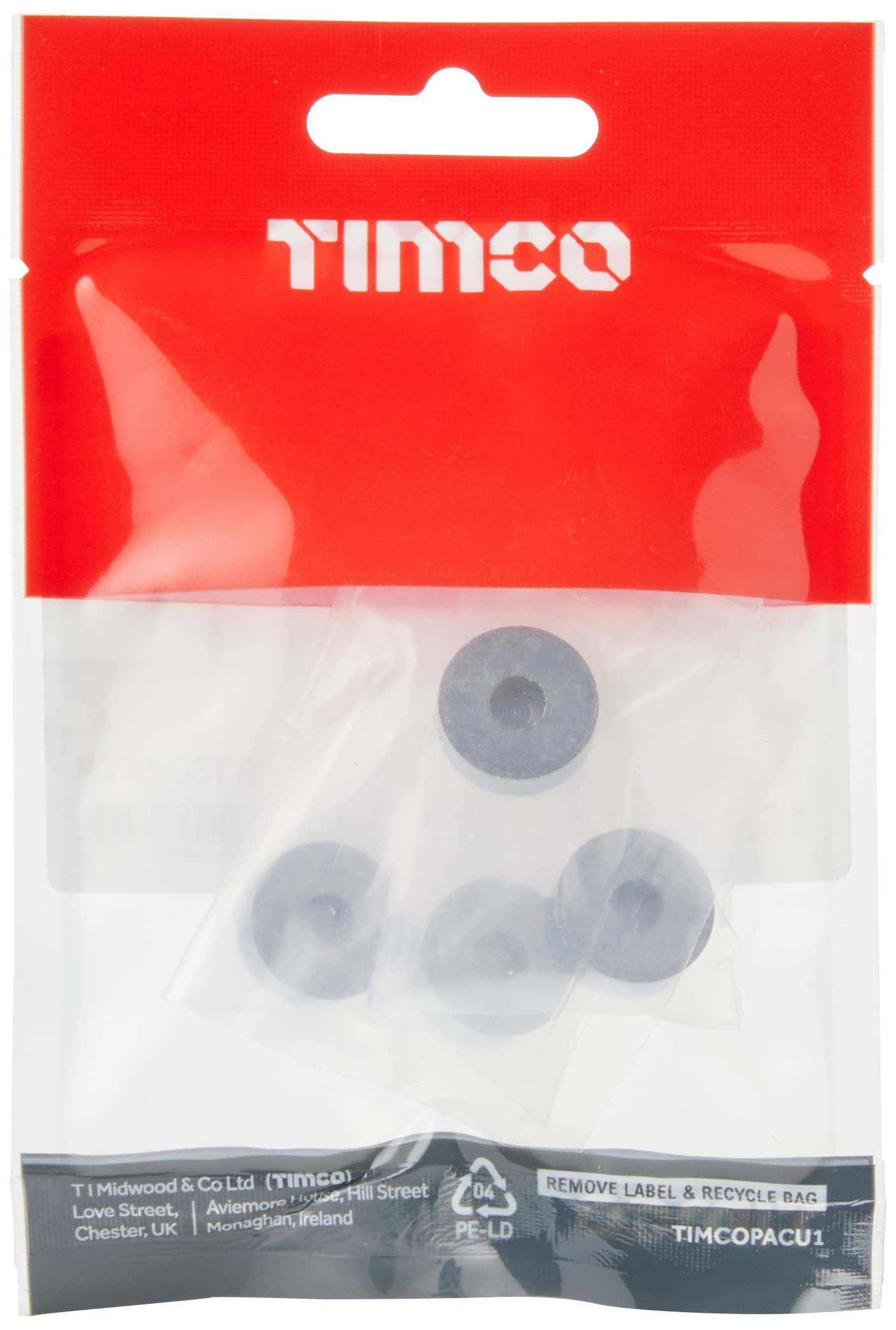 TIMCO Threaded Screw Caps Solid Brass Polished Chrome - 16mm