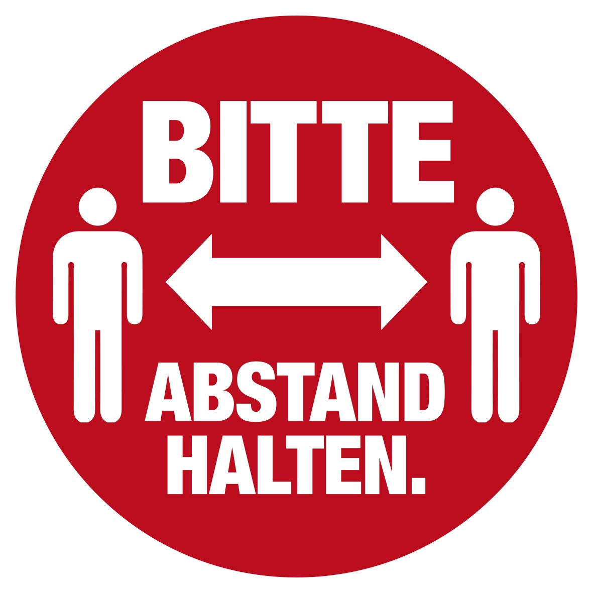 HERMA Floor Marking Sticker, Ø 10 cm, Please keep the distance, 20