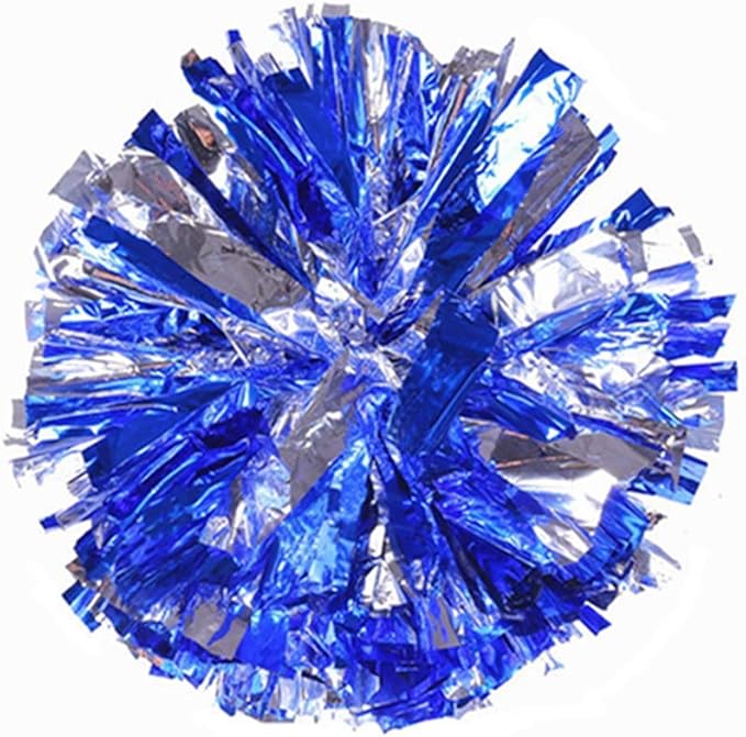 Egurs Kinder Cheerleading Pom Poms 2 Stück Cheerleading Metal Pompons