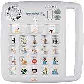 AbleNet QuickTalker 23 - Portable Multi-Message Speech Device with FeatherTouch Technology, 103 Messages, 5 Recording Levels, and Durable Design, AAC Communication Device for Non Verbal Kids &amp; Adults