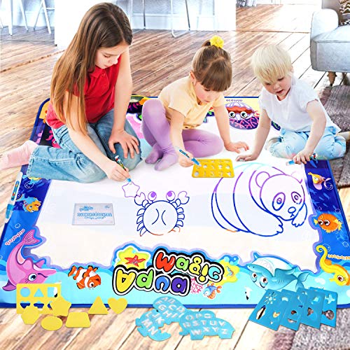 image for Adsoner Water Magic Mat, Aqua Drawing Magic Mat, Water Painting Doodle