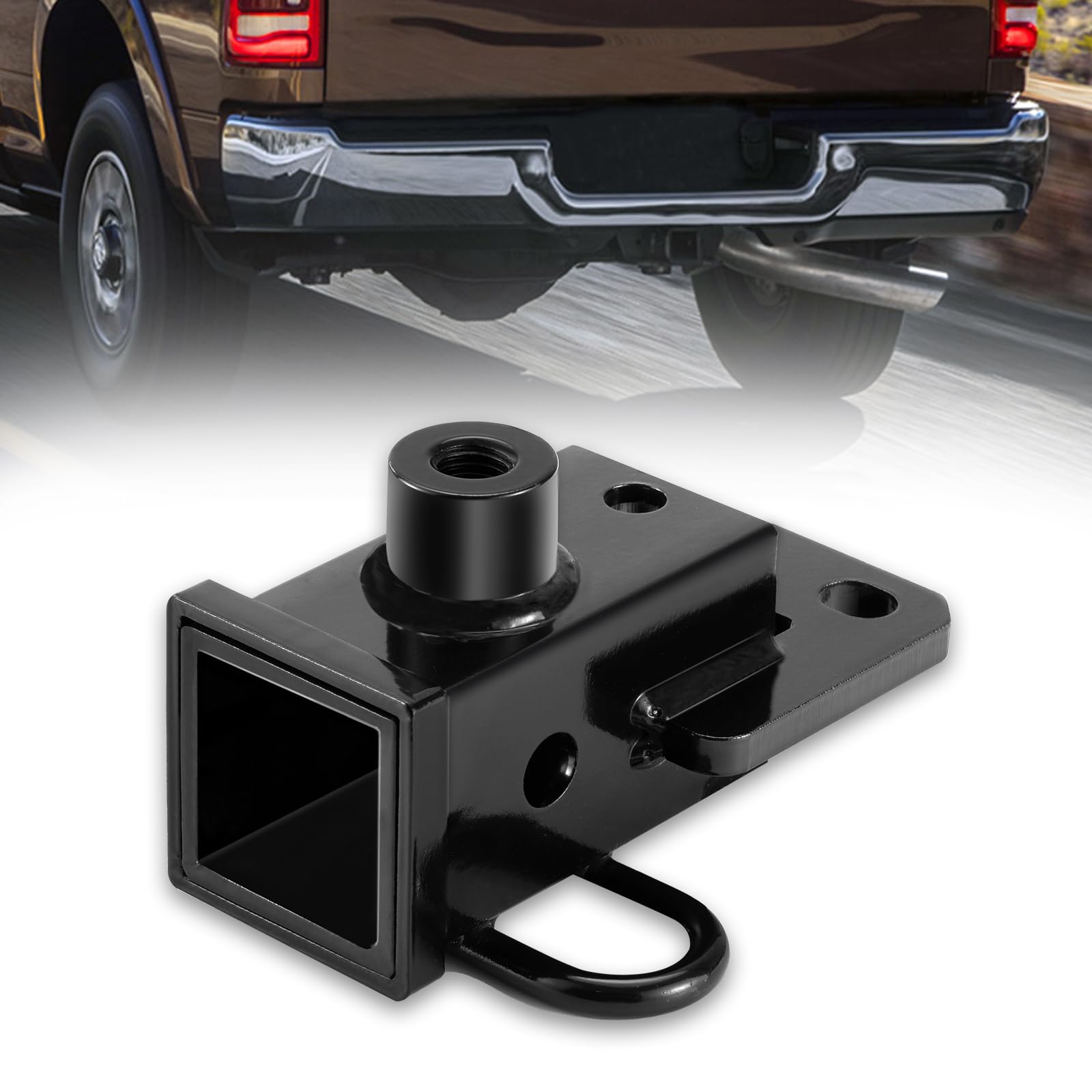 Photo 1 of BUNKER INDUST 2 Inch Trailer Hitch Receiver Compatible with 2019-2024 Dodge Ram 1500, Class 3 Rear Trailer Tow Hitch with Bolts, Black