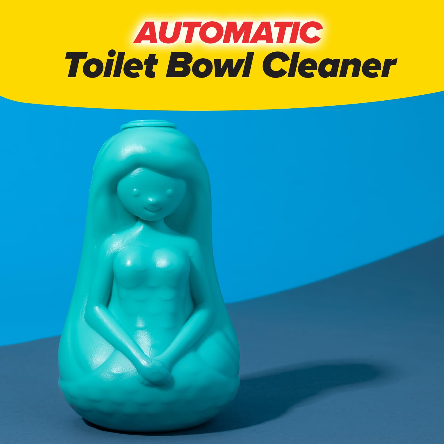 Mer-Maid Automatic Toilet Bowl Cleaner, AS-SEEN-ON-TV, Cleans, Freshens & Deodorizes with Every Flush for up to 3 Months, Ultra-Strength Concentrated Formula, Easy Solution, Just Drop It in Your Tank