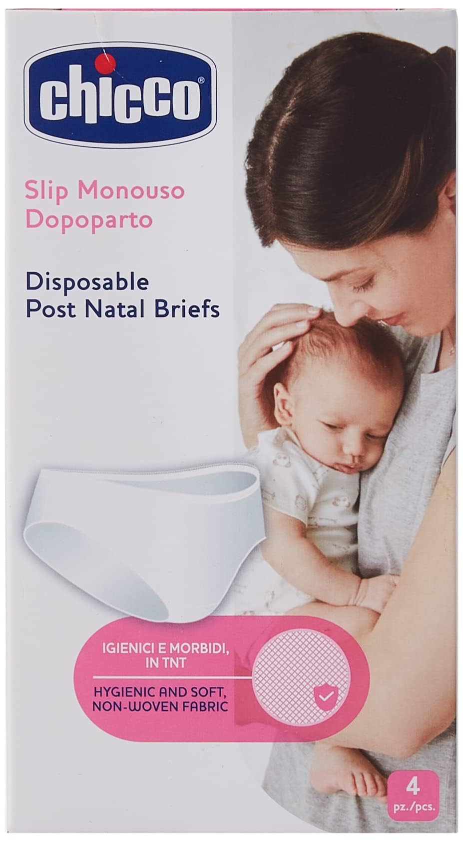 chicco Mammy 011380 Disposable Post-Natal Briefs, Mesh, Pack of 4 3
