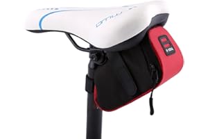 B-Soul Outdoor Cycling Mountain Bike Seat Saddle Bag - Durable Polyester Storage Pouch for Bicycles - Easy Install with Zippe