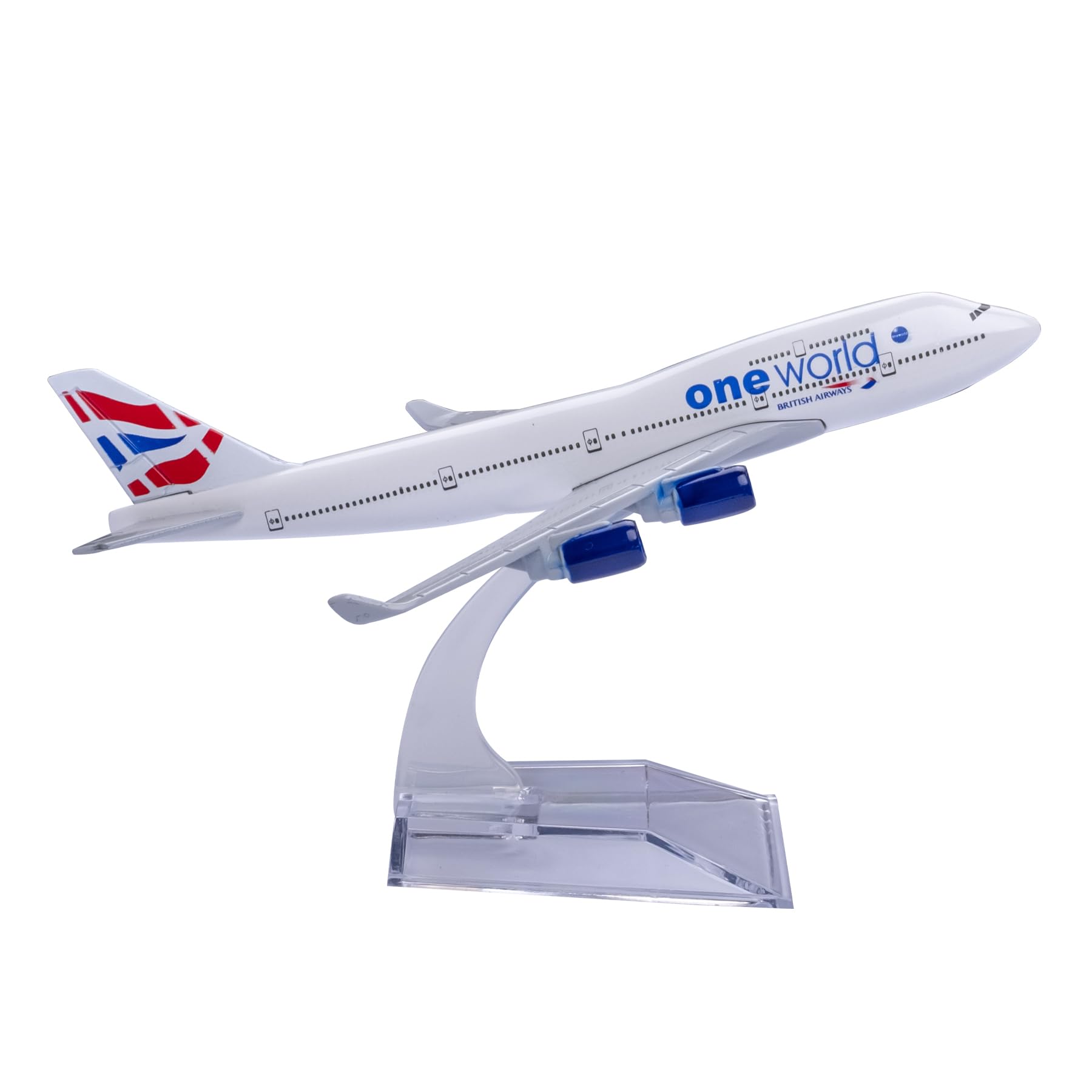 Bswath 1:400 Scale Model British Airways B747 Plane Diecast Airplane for Adult Hobbyists and Collectors — image 1
