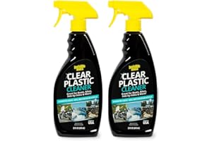 Invisible Glass 92084-2PK Clear Plastic Cleaner for Cars, Motorcycles, RVs, Boats, Helmet Visors, Golf Carts, Acrylic and Vinyl Windows, Streak-Free, Haze-Free, Removes Static, 22 Fl Oz, Pack of 2