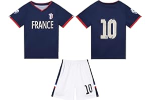 YANZEEG World Cup/Copa America & Argentina Brasil Portugal France Soccer Fan Jerseys for Kids Boys Girls Youth