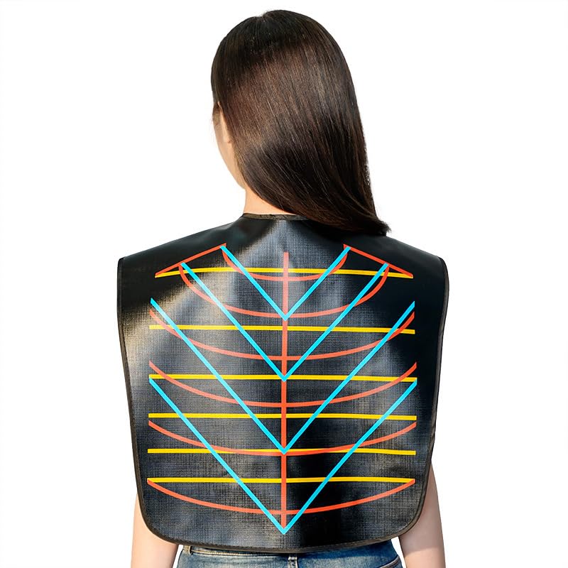 SUNTRADE Hair Capes Professional for Dyeing Hair Hairdressing Waterproof, Salon Hair Cutting Collar Cape Barber Cape Haircut (Black)