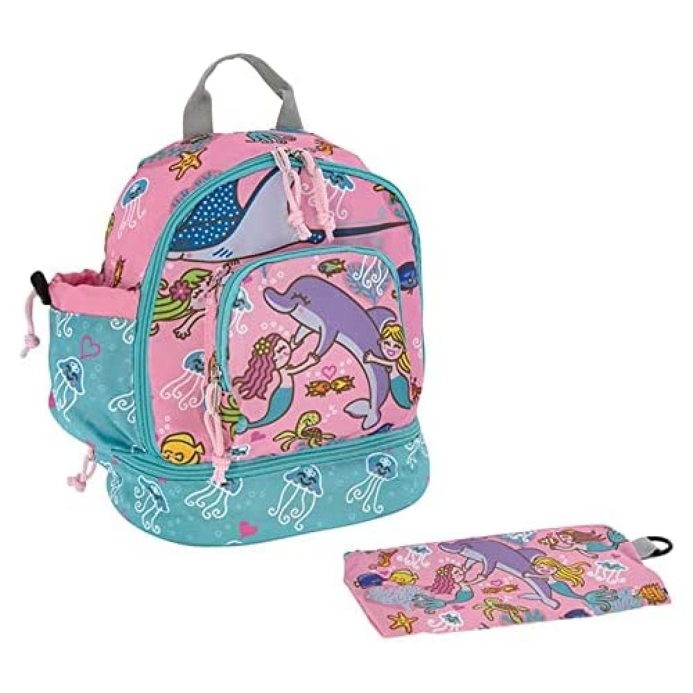 Laken Unisex LJ-Sirens Small Backpack, Multi-Colour, Multicoloured, 27x25x16