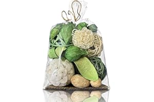 YOKUJITU Decorative Balls for Bowls, Assorted Bowl Fillers & Vase Fillers for Centerpieces, Spherical Rattan Twigs Wicker Ball Natural Decorative Spheres Home Decor for Party Wedding(Green)