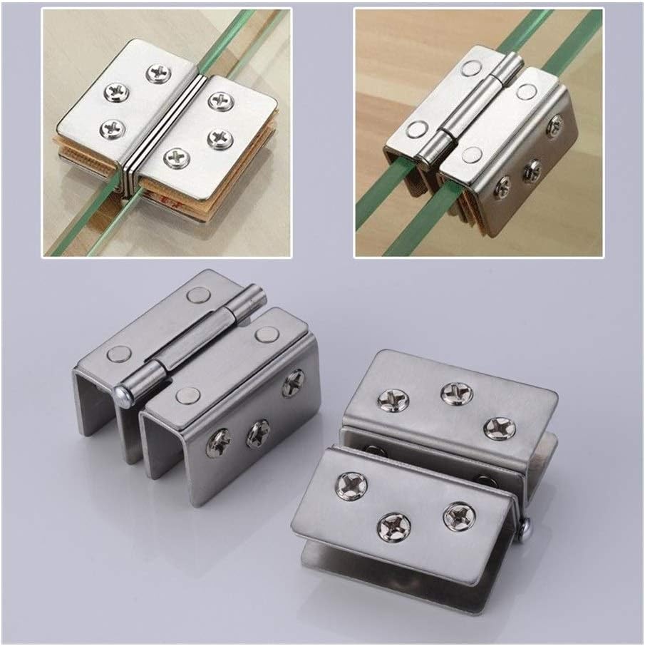 Door Hinges Glass Door Hinge Double Sided Without Hole Stainless Steel