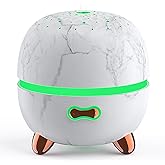 Pinci Essential Oil Diffuser, 120ml Small Aromatherapy Diffuser, Ultrasonic Diffusers for Essential Oil, Cool Mist Humidifier with 7 Color LED and Auto Off Safety, for Bedroom,Office, Study Room