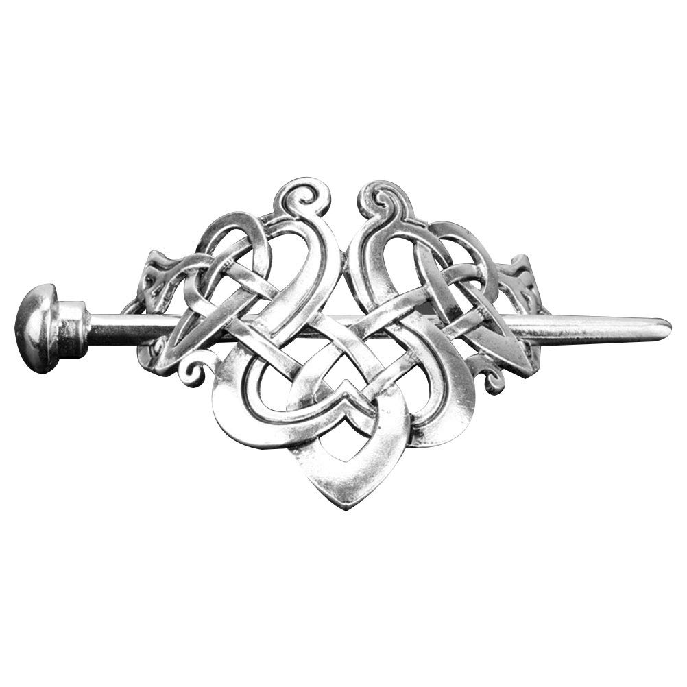 Lurrose Celtic Knot Hair Clips Vintage Braids Hair Clip with Stick