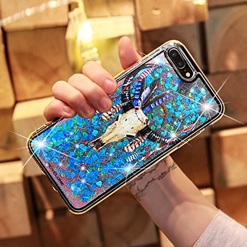 iPhone 7 Plus Case Dream Catcher, iPhone 7 Plus Case for Girls, OCYCLONE Cute Bling Sparkle Glitter SGS Verified TPU Protective Case for iPhone 7 Plus / 8 Plus Cover for Girls Women- Dream Catcher