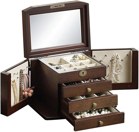 Cajas para joyas Caja De Joyería Caja De Joyería Caja De Almacenamiento De Joyas De Gran