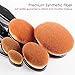 Bestidy Professional Makeup Brushes 10 Piece Soft Oval Toothbrush Design Makeup Brush Tool and with Gift Box Set