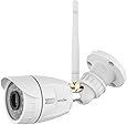Outdoor Security Camera, wansview1080P Wireless WiFi Home Surveillance Waterproof Camera with Night Vision, Motion Detection, Remote Access, Compatible with Alexa-W4, White