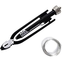 6 Inch Safety Wire Pliers, Wire Twisting Tool Lock Wire Pliers with 25' Stainless Steel Wire, Heavy Duty Wire Twisting Tool f