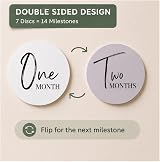 Tiny Trees Baby Milestone Discs & Cards 7 Double-Sided 0-12 Months view 5