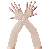 Islis Stretchy Spandex Fingerless Gloves - Elegant Elbow-Length Vintage Gloves for Gatsby, Opera, Prom, Pageants, Halloween