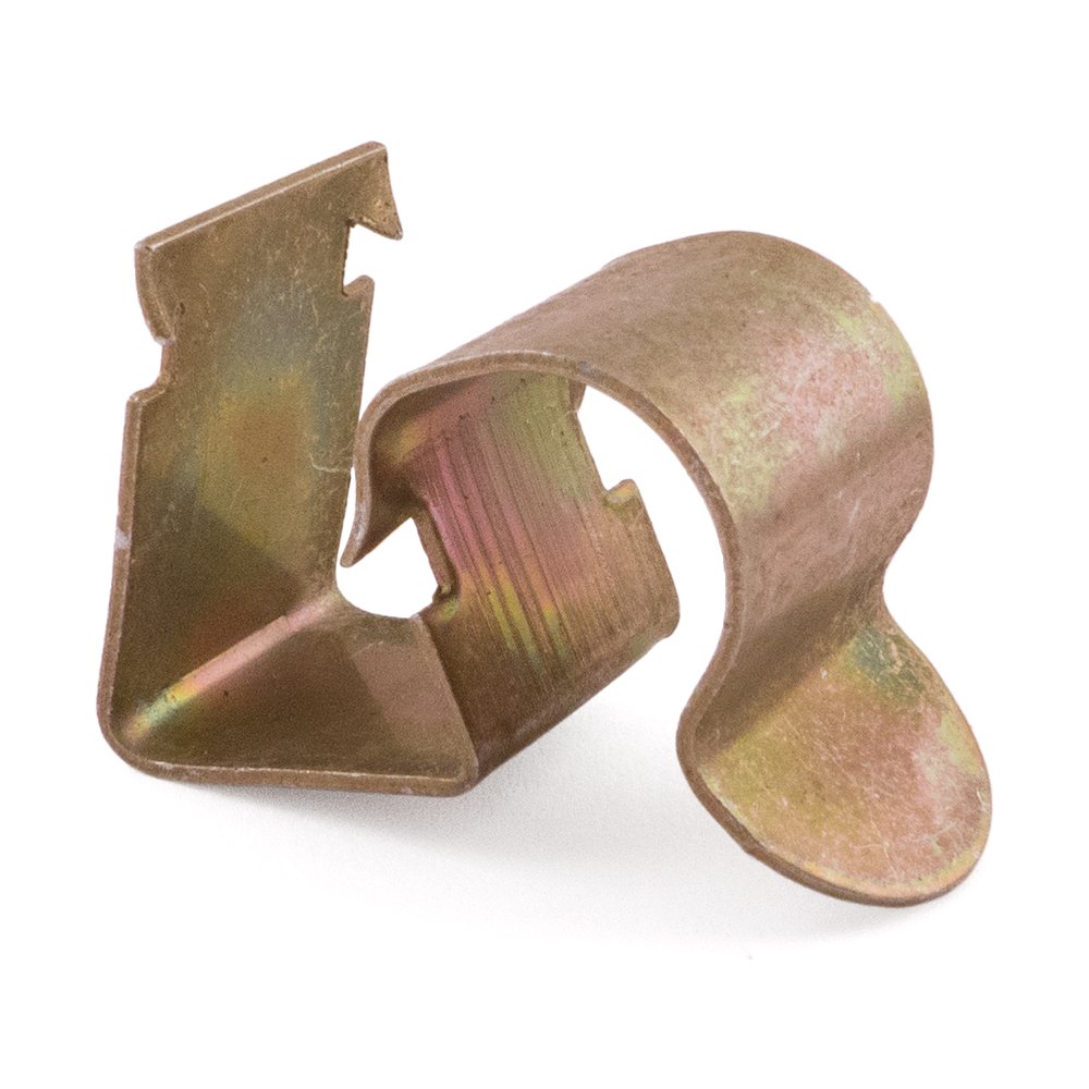 Heavy Duty Steel Cable Clips, Yellow Zinc Finish, 1214mm Cable, 712mm